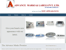 Tablet Screenshot of advancemarks.com